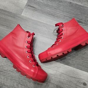 Mudd Women's High Top Sneakers featuring a chunky lug sole design